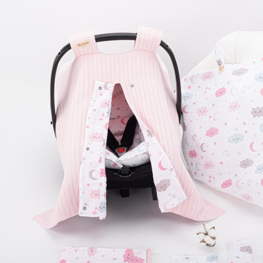 9 Piece - Newborn Sets - Winter - Pink Knitting - Pink Cloud
