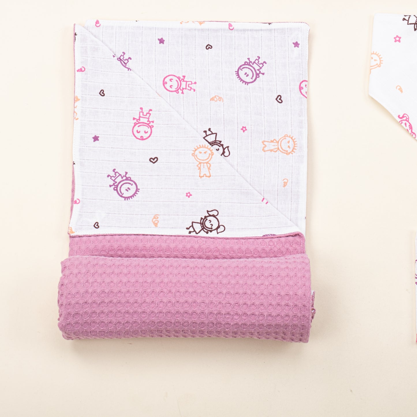 9 Piece - Newborn Sets - Winter - Plum Honeycomb - Pink Stick Dolls