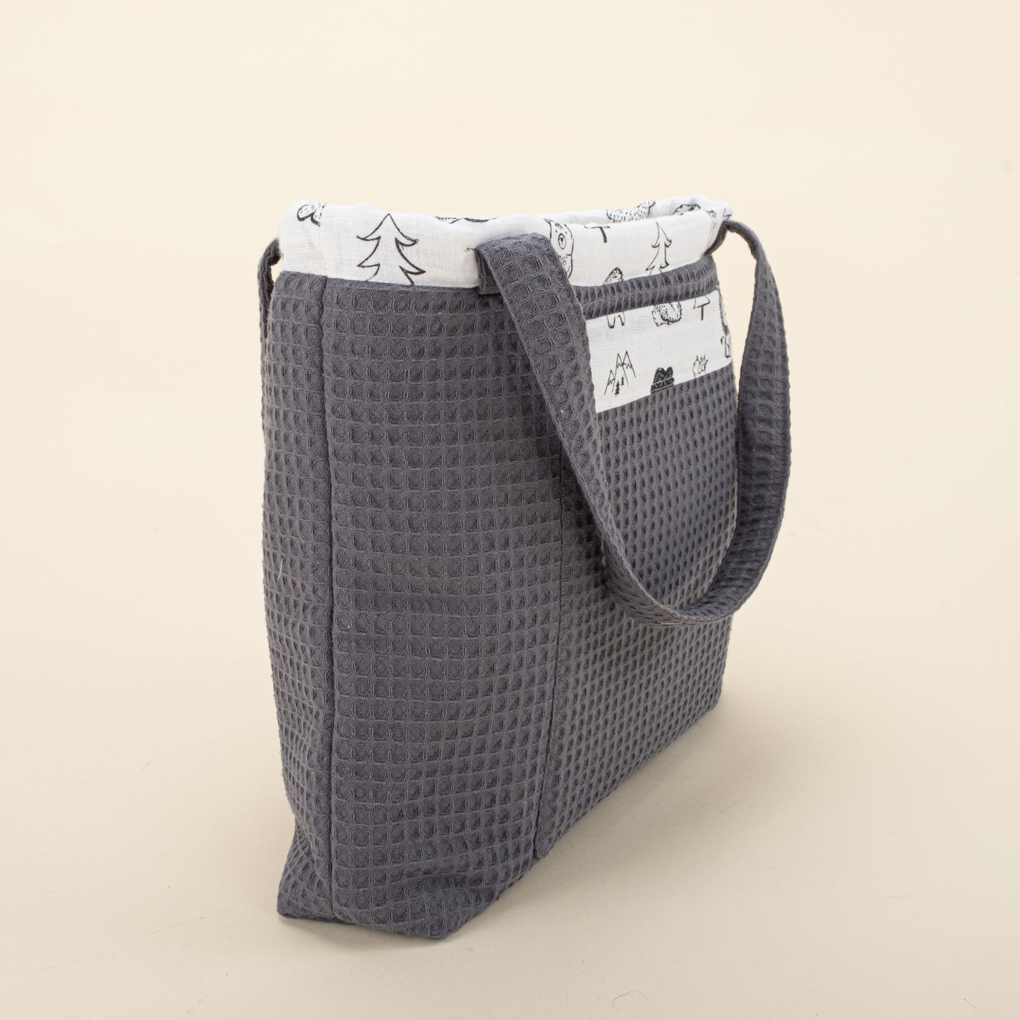 Baby Care Bag - Anthracite Honeycomb - Minimal Forest