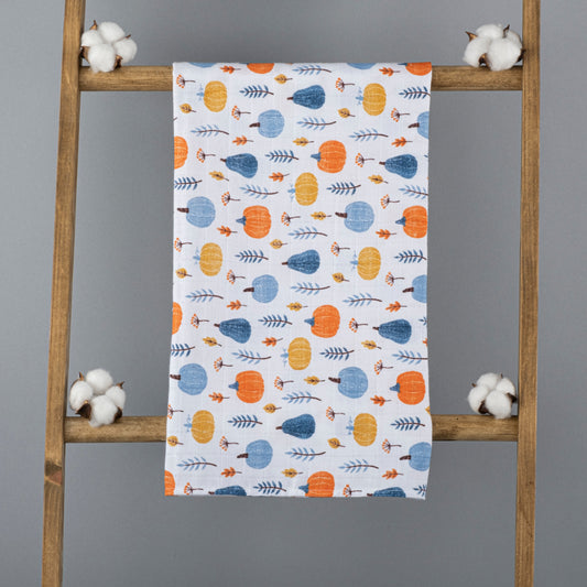 Muslin Wrap - Orange Pumpkin