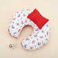 Breastfeeding Pillow - Red Satin - Butterfly