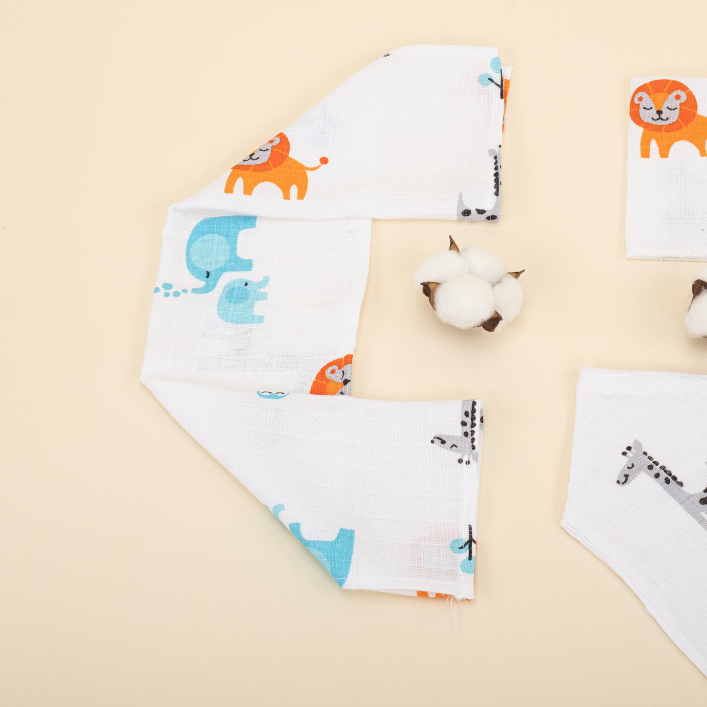 9 Piece - Newborn Sets - Winter - Orange Honeycomb - Elephants