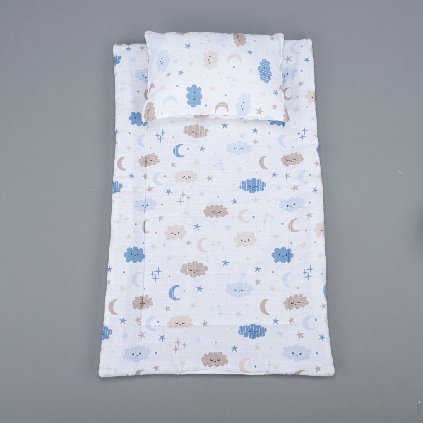Double Side Changing Pad - Blue Clouds