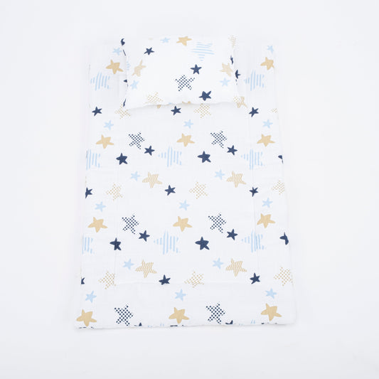 Double Side Changing Pad - Blue Stars