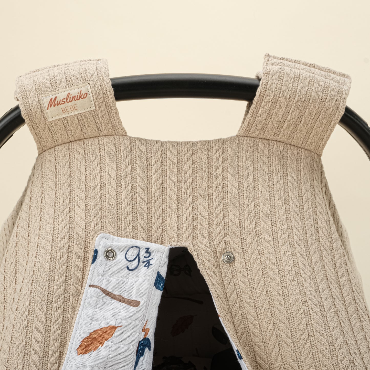 Stroller Cover Set - Double Side - Coffee with Milk Knitting - Harry