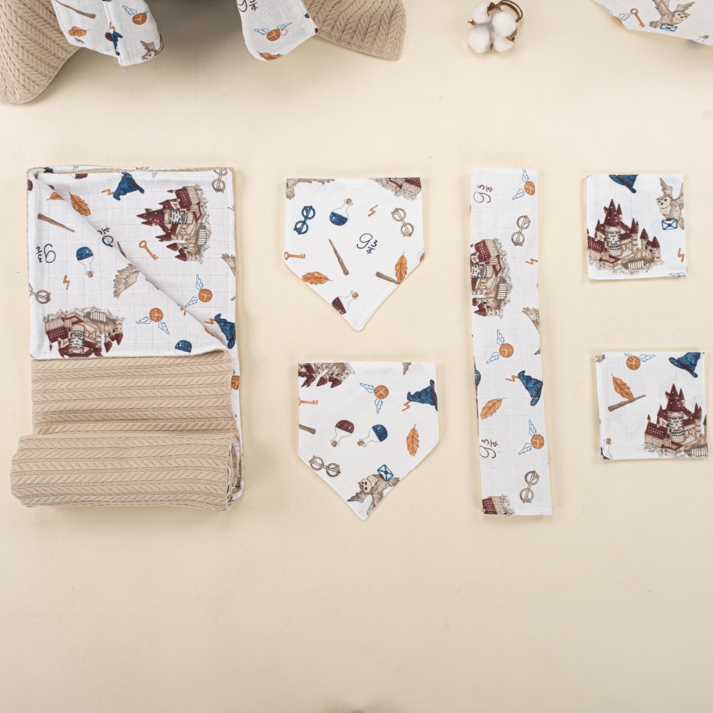 9 Piece - Newborn Sets - Winter - Coffee with Milk Knitting - Harry