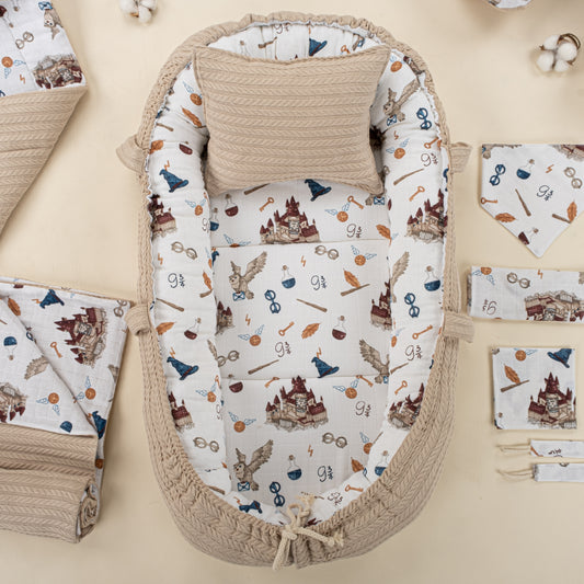 15 Piece Full Set - Newborn Sets - Coffee with Milk Knitting - Harry