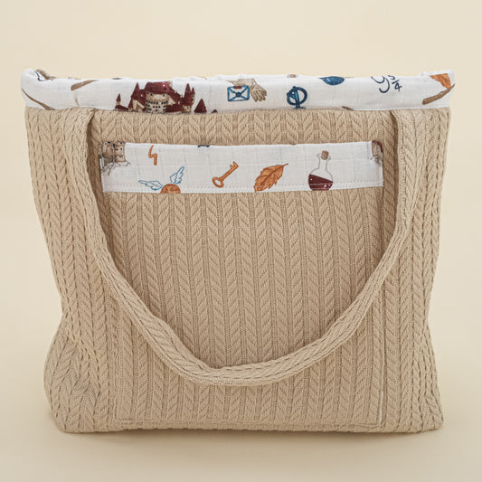 Baby Care Bag - Coffee with Milk Knitting - Harry