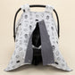 Stroller Cover Set - Double Side - Anthracite Honeycomb - Minimal Forest