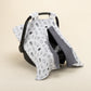 Stroller Cover Set - Double Side - Anthracite Honeycomb - Minimal Forest