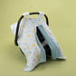 Stroller Cover Set - Double Side - Petrol Blue Honeycomb - Colored Triangles