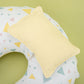 Breastfeeding Pillow - Yellow Braid - Colored Triangles