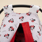 Stroller Cover Set - Double Side - Red Satin - Minnie
