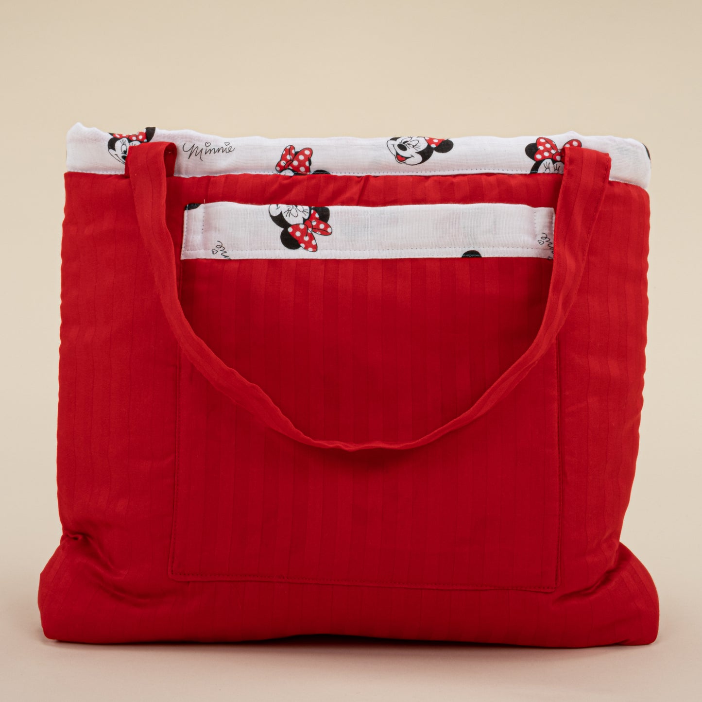 Baby Care Bag - Red Satin - Minnie