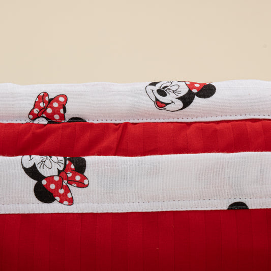 Baby Care Bag - Red Satin - Minnie