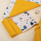 15 Piece Full Set - Newborn Sets - Mustard Honeycomb - Mustard Dino