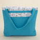 Baby Care Bag - Turquoise Honeycomb - Blue Tiny Cars