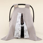 Stroller Cover Set - Double Side - Gray Satin - Tiger