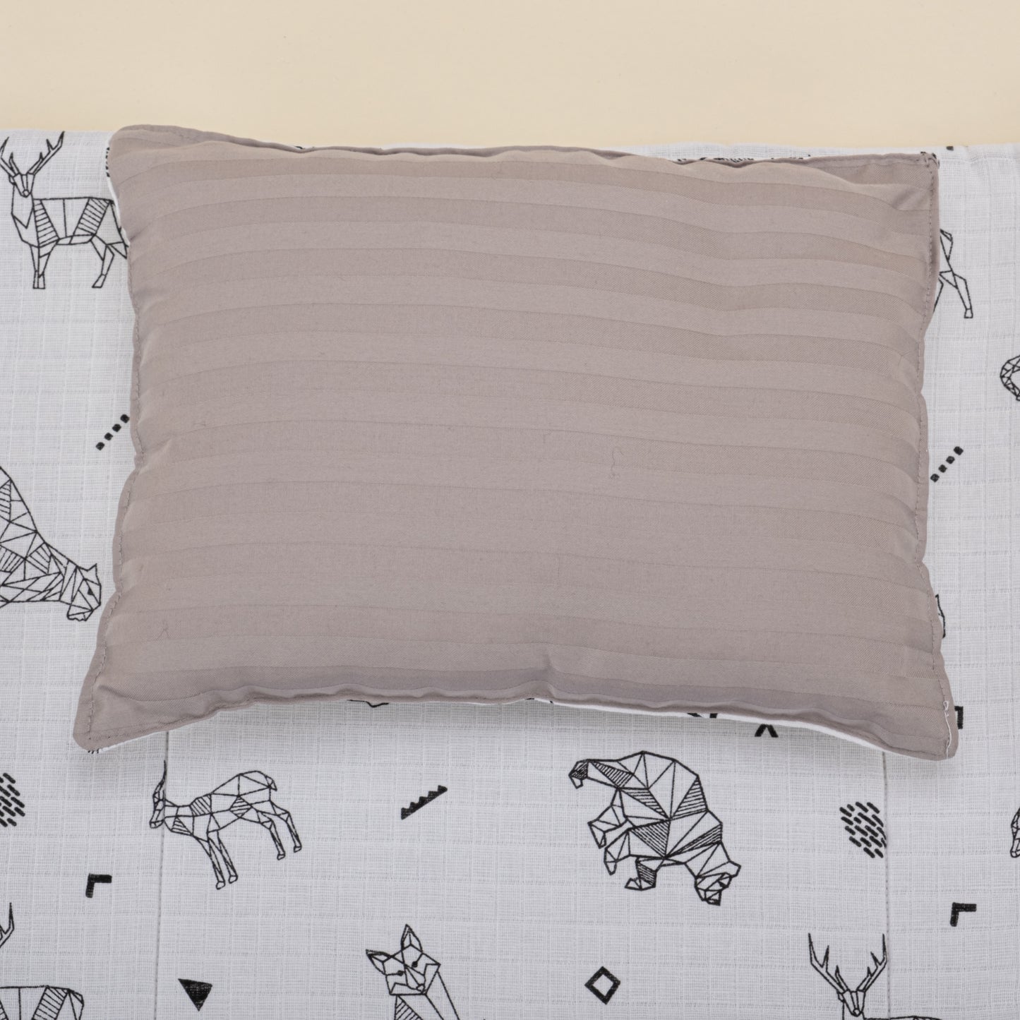 Double Side Changing Pad - Gray Satin - Tiger
