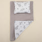 Double Side Changing Pad - Gray Satin - Tiger