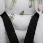 Stroller Cover Set - Double Side - Green Braid - Green Feather
