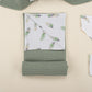 9 Piece - Newborn Sets - Winter - Green Braid - Green Feather