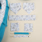 15 Piece Full Set - Newborn Sets - Turquoise Honeycomb - Blue Tiny Cars