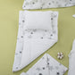 15 Piece Full Set - Newborn Sets - White Honeycomb - Gray Star
