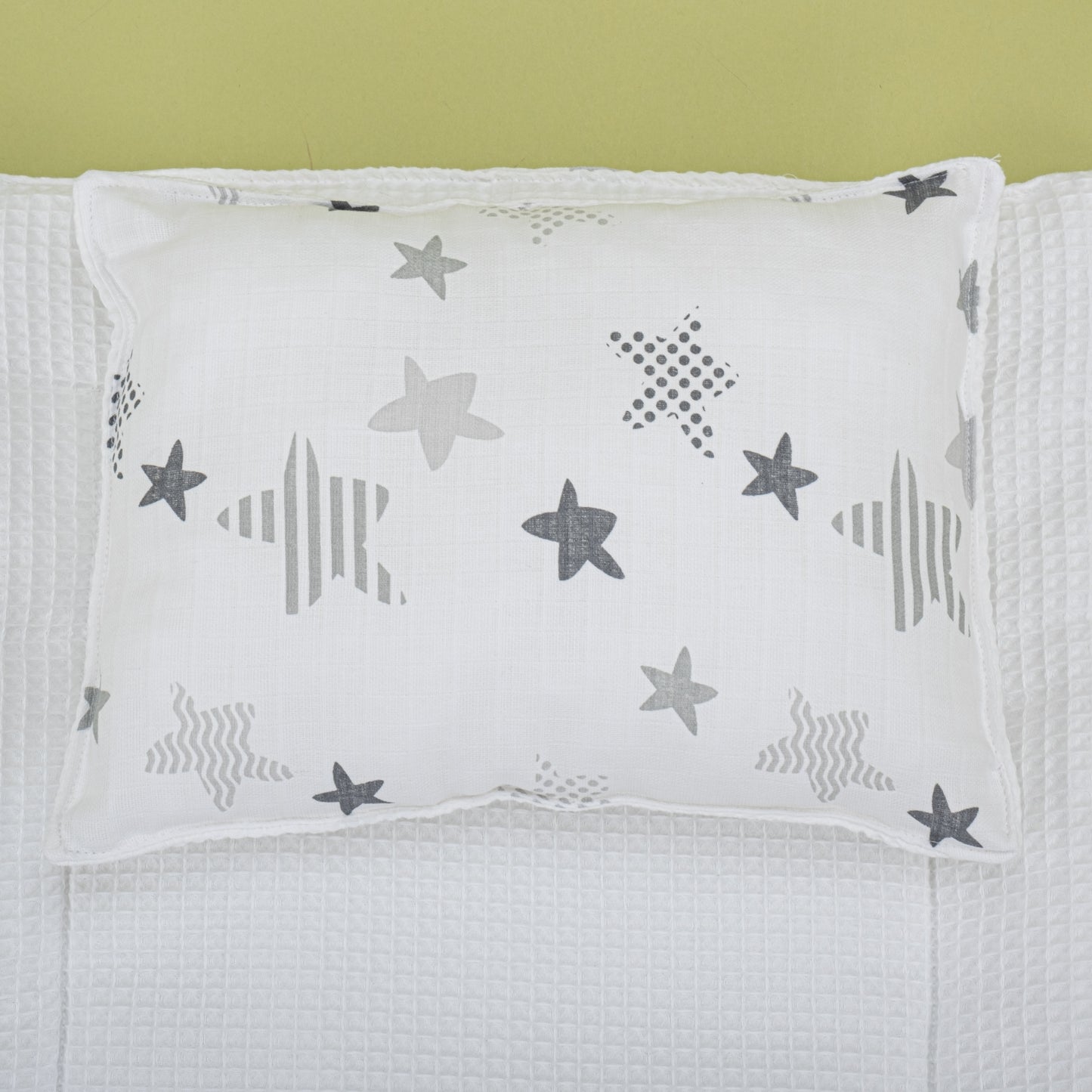 Double Side Changing Pad - White Honeycomb - Gray Star