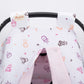 Stroller Cover Set - Double Side - Candy Pink Muslin - Pink Stick Babies