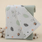 Pique Blanket - Double Side - Mint Honeycomb - Bird