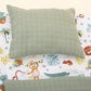 Double Side Changing Pad - Green Muslin - Zoo