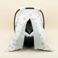 Stroller Cover Set - Double Side - Green Honeycomb - Snail
