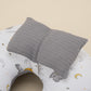 Breastfeeding Pillow - Dark Gray Knit - Gray Rabbit