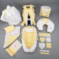 15 Pieces - Newborn Baby Sets - Yellow Muslin - Sun
