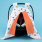 Stroller Cover Set - Double Side - Orange Honeycomb - Colorful Cars