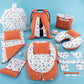 15 Piece Full Set - Newborn Sets - Orange Honeycomb - Colorful Cars