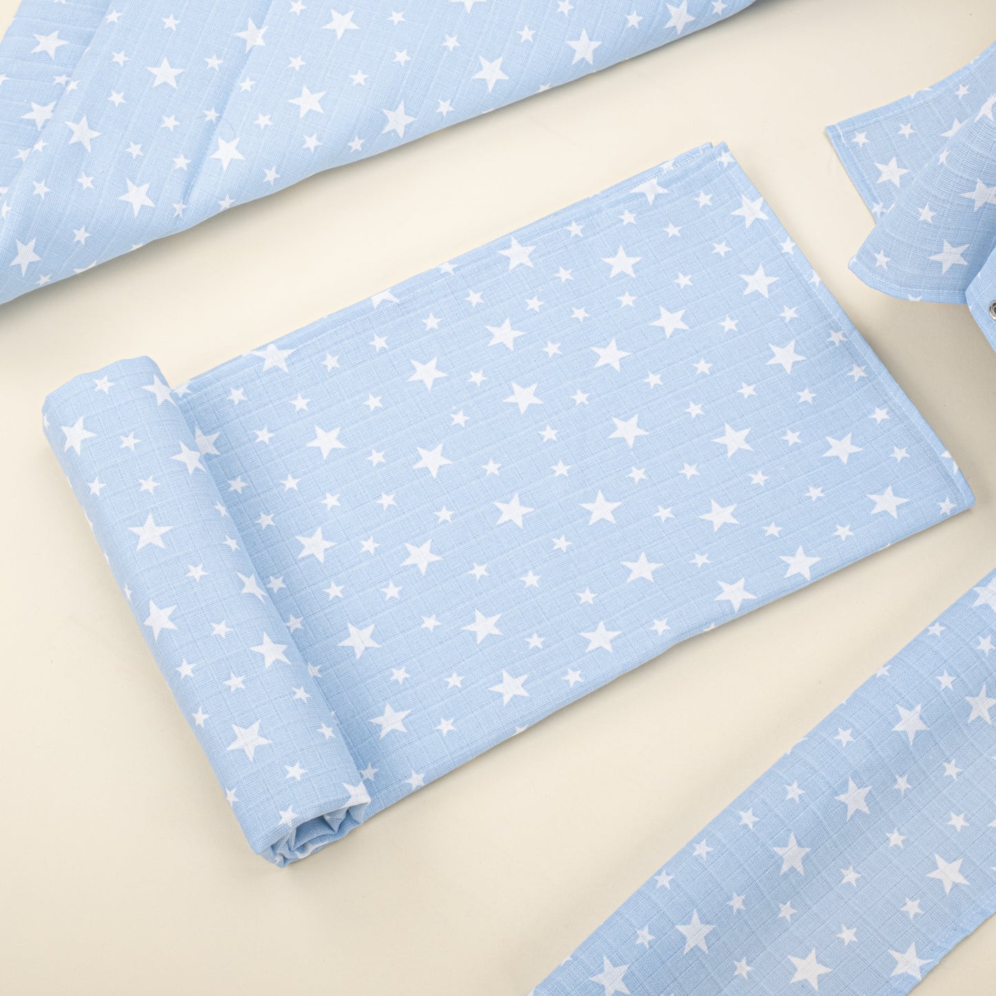 10 Pieces - Newborn Baby Sets - Summery Collection - Blue Tiny Stars