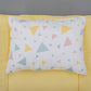 Double Side Changing Pad - Yellow Muslin - Colored Triangles