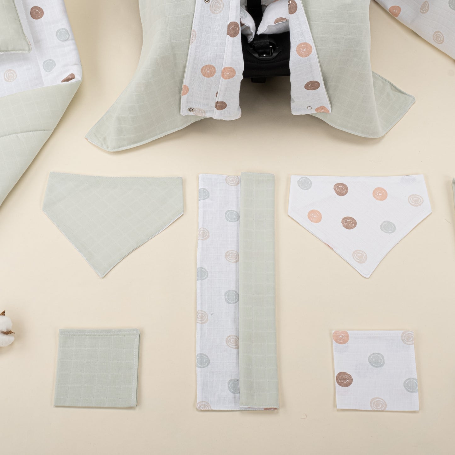 10 Piece - Newborn Sets - Seasonal - Mint Muslin - Polka Dot