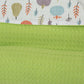 Pique Blanket - Double Side - Pistachio Green Honeycomb - Green Pumpkin