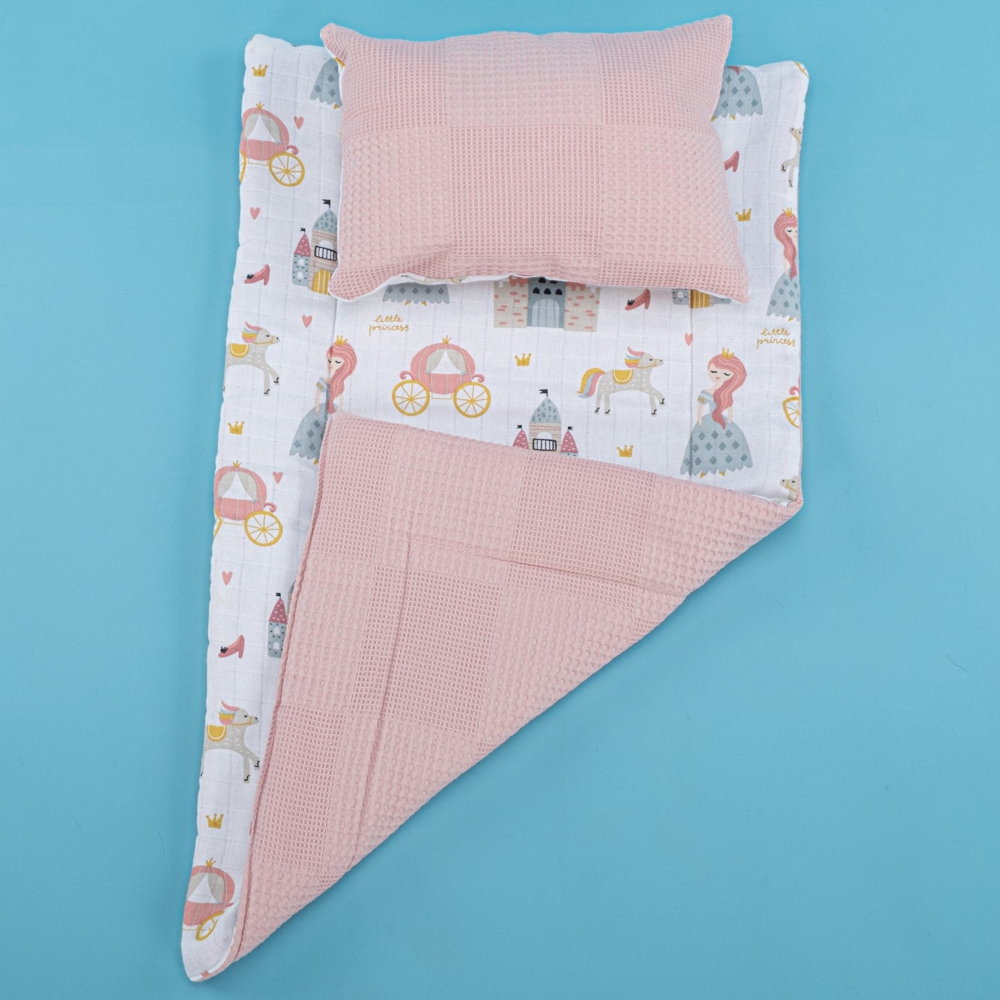 Double Side Changing Pad - Dried Rose Waffle - Cinderella
