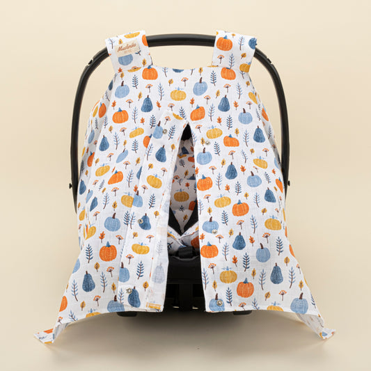 Stroller Cover Set - Single Side - Orange Pumpkin