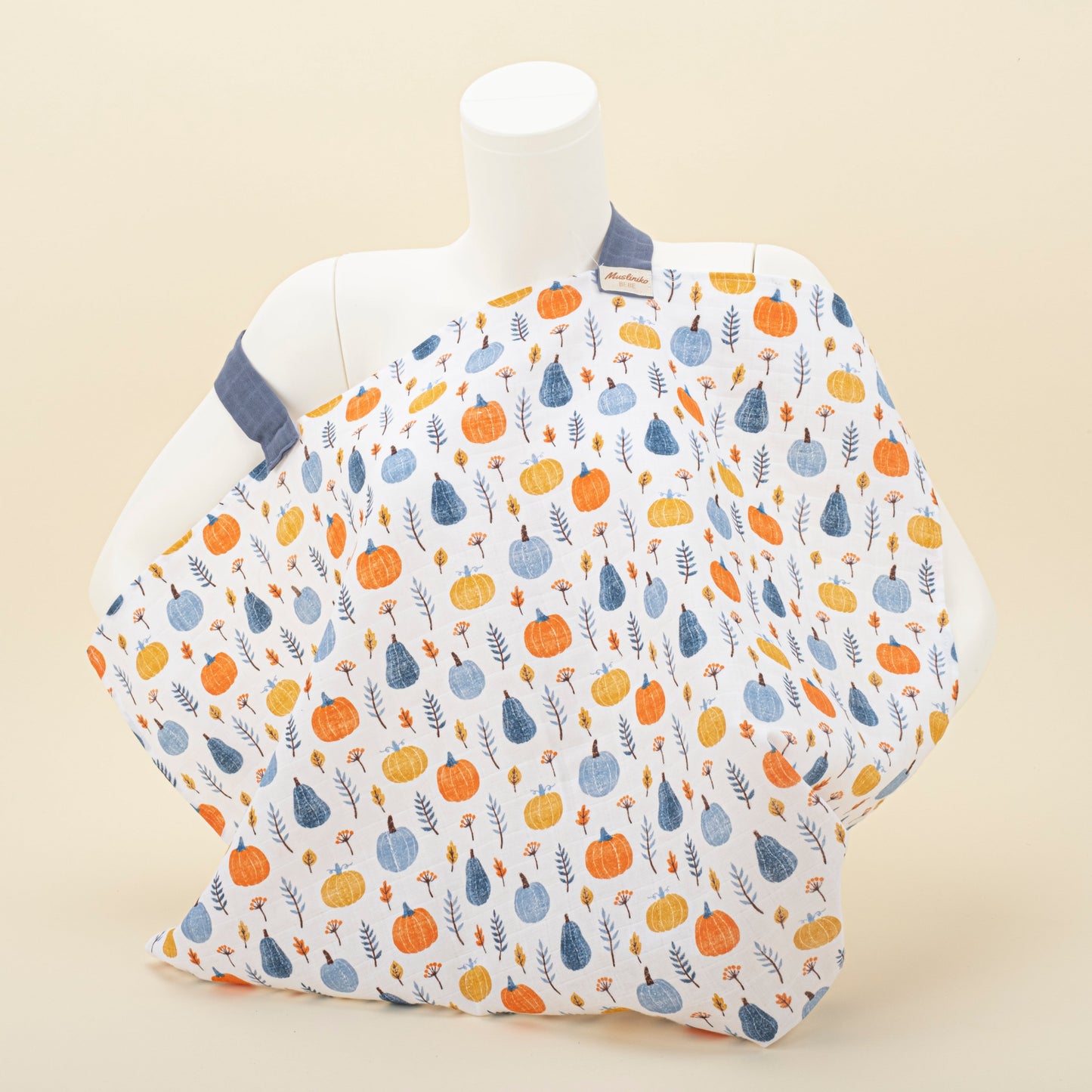 10 Piece - Newborn Sets - Seasonal - Indigo Muslin - Orange Pumpkin