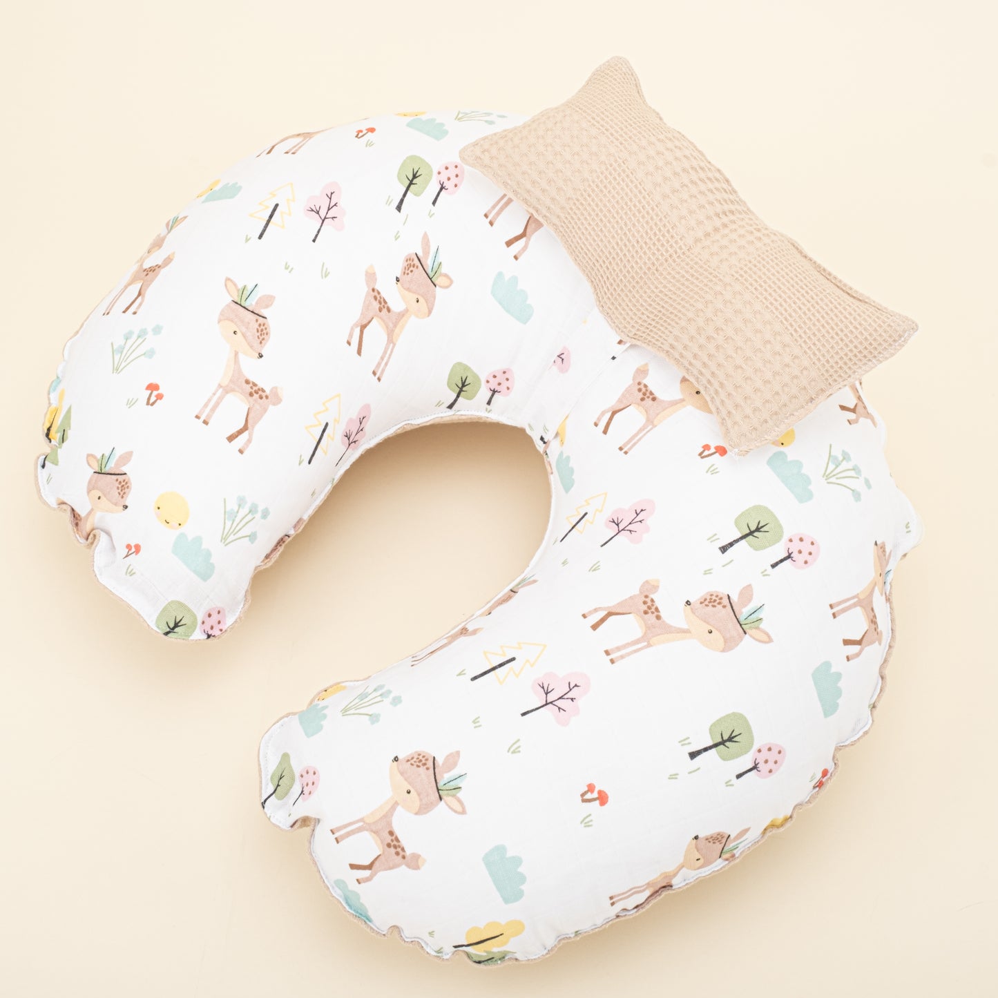 Breastfeeding Pillow - Beige Waffle - Gazelle