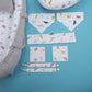 15 Piece Full Set - Newborn Sets - Gray Knit - Dinosaur