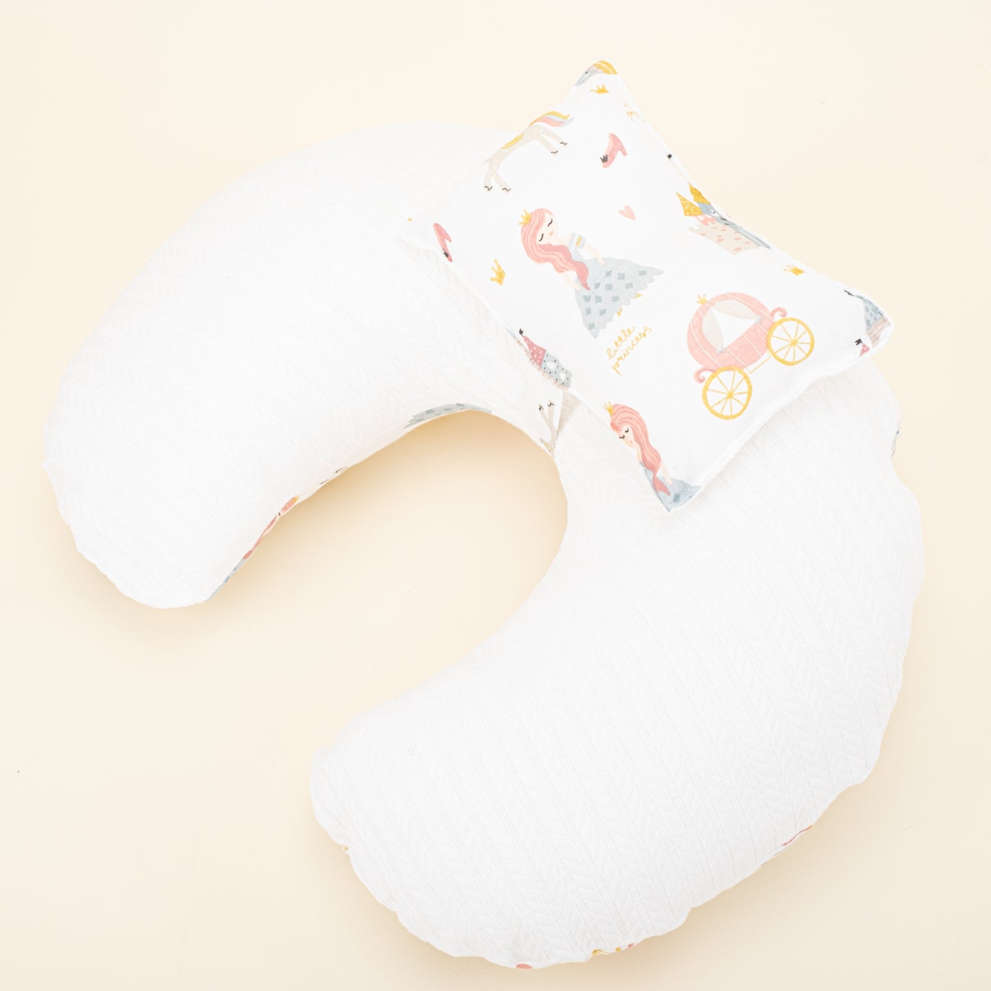 Breastfeeding Pillow - White Braid - Cinderella