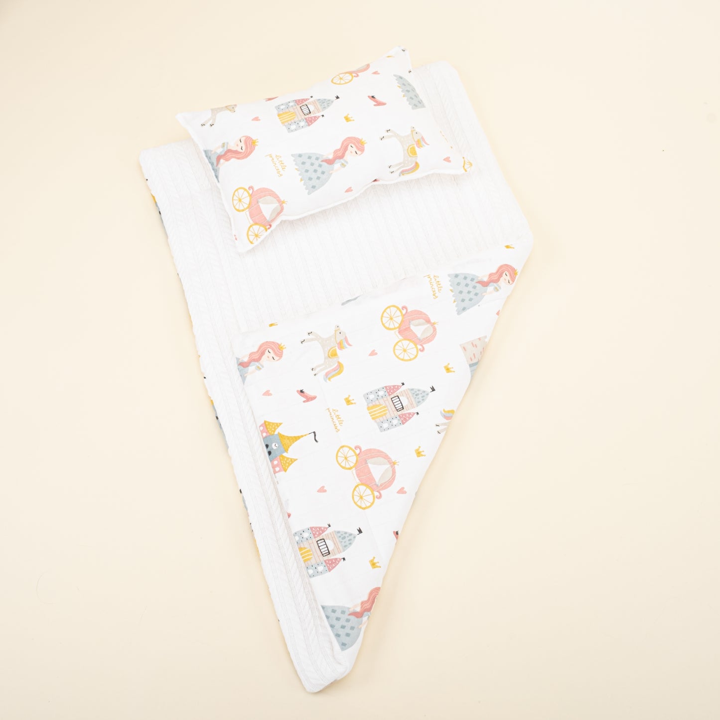 Double Side Changing Pad - White Braid - Cinderella