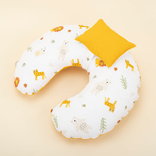 Breastfeeding Pillow - Mustard Honeycomb - Lion