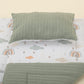 Double Side Changing Pad - Green Knit - Green Rainbow